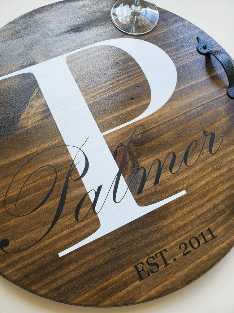 Personalized Serving Tray, Platter, Charcuterie Board - 18 inches