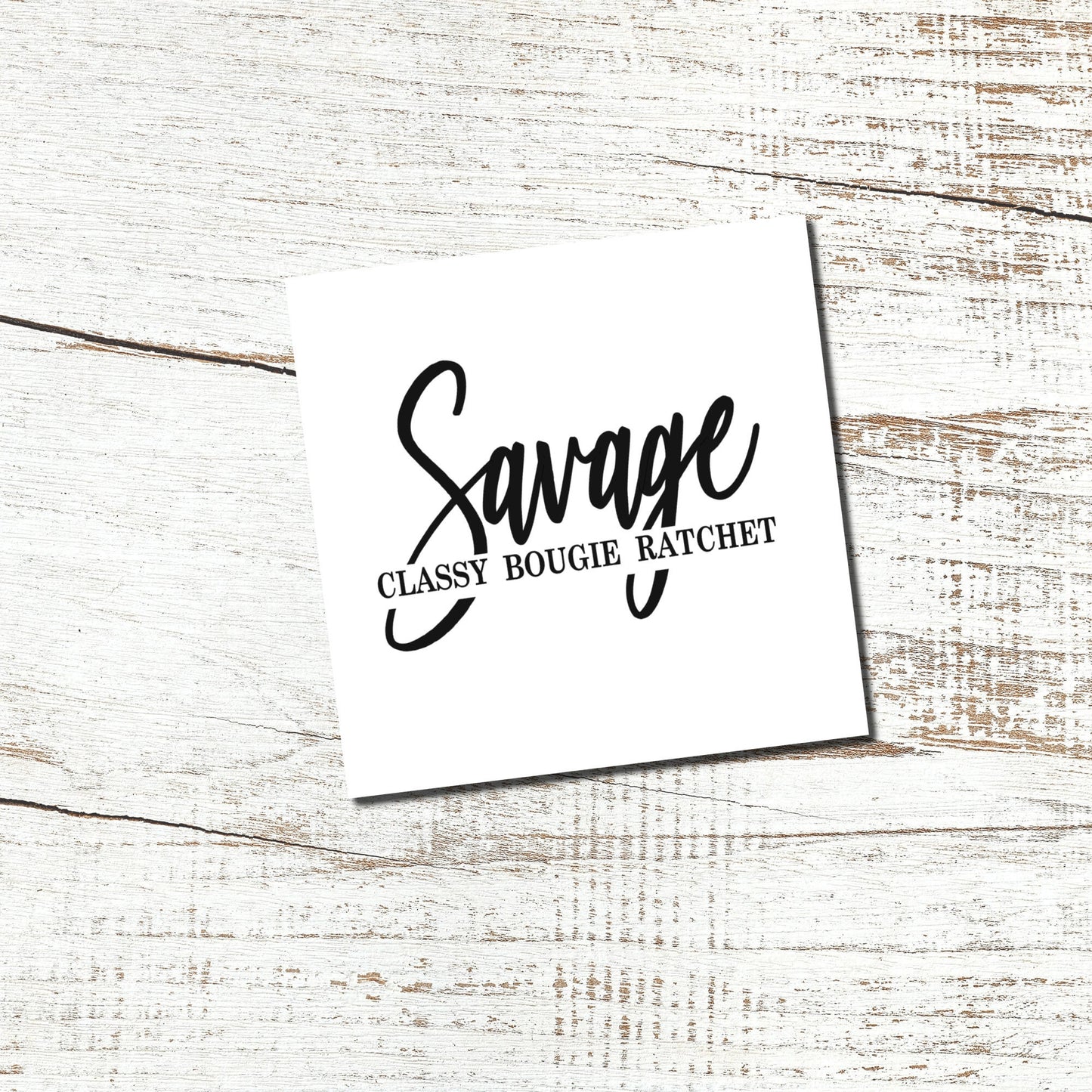 Savage Vinyl Decal - Car Decal, Wall Decal, Laptop Decal, Cricut/Silhouette Decal, Cup Decal, Tumbler Decal, Wine Glass Decal