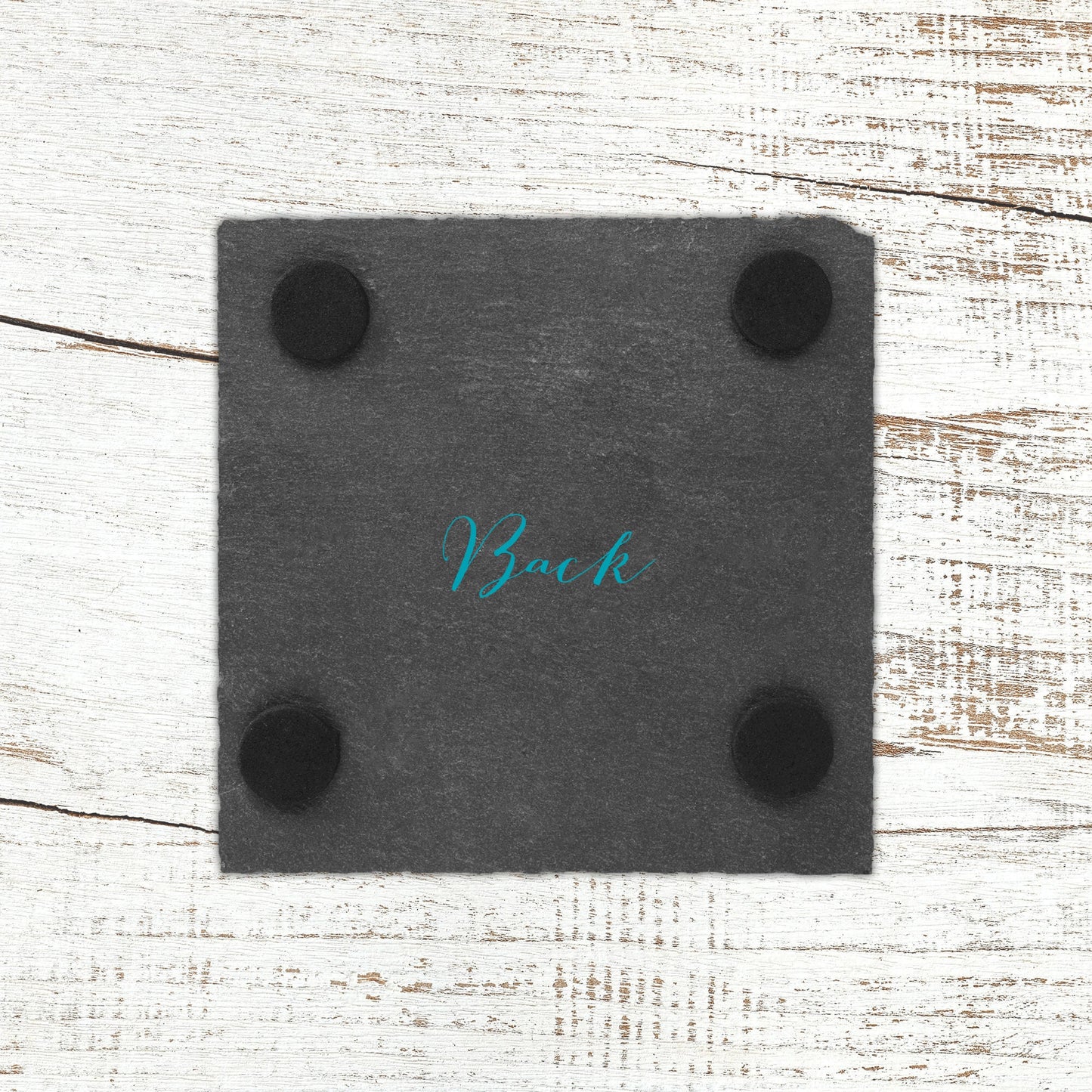 Personalized Slate Coaster Set - Laser Engraved/Mongrammed/Established