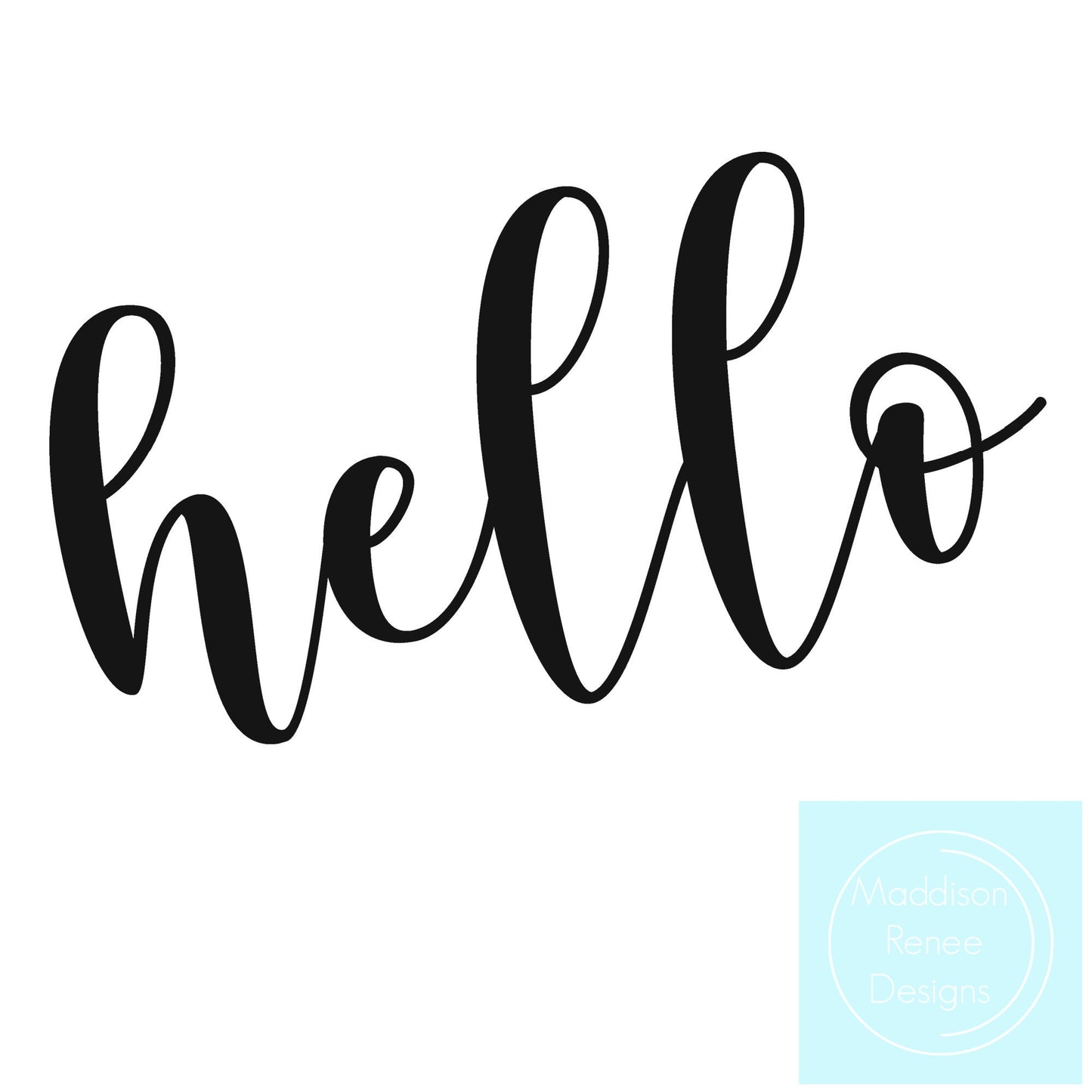 Hello. PNG/SVG Digital File