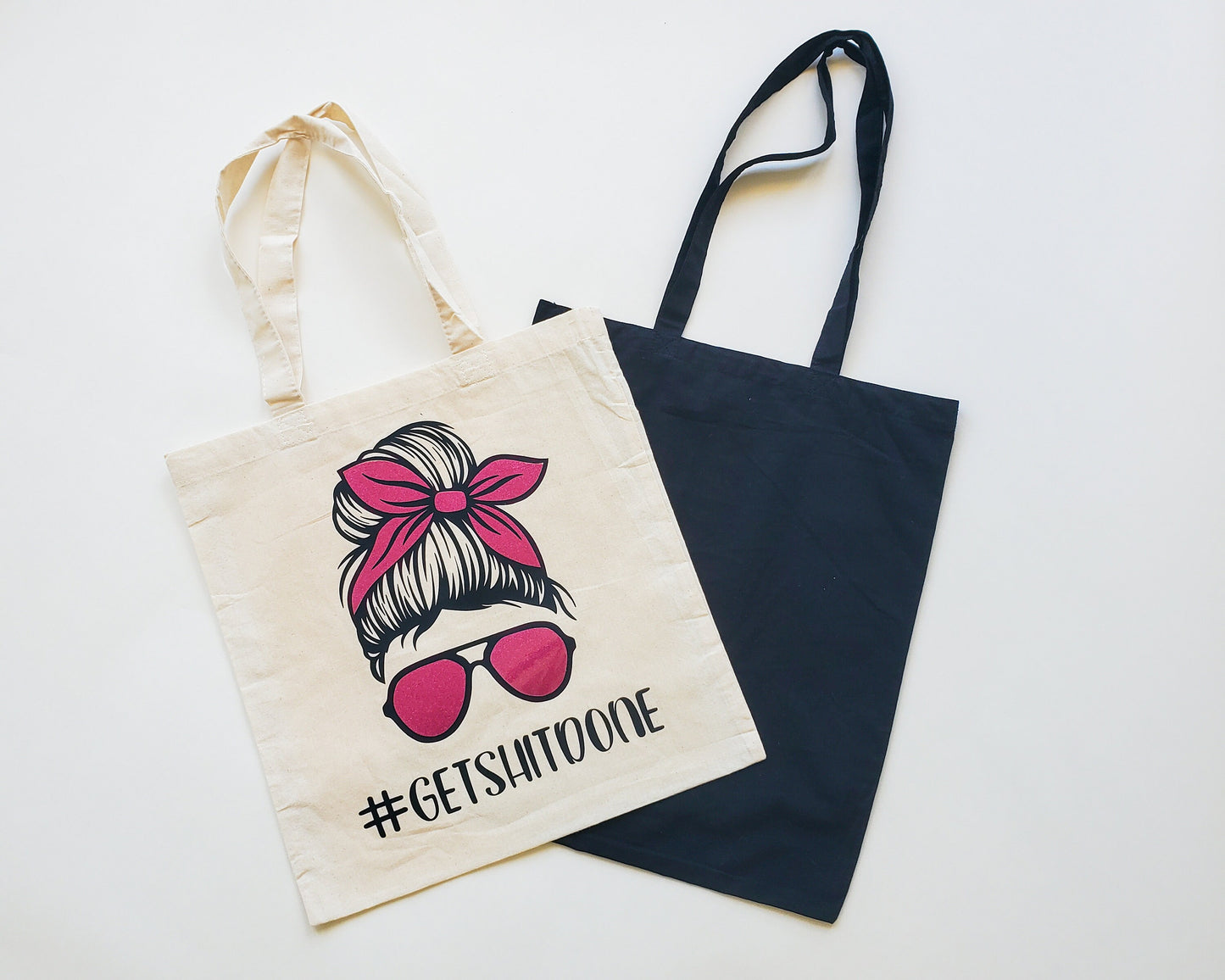 Messy Bun, Get ish Done Canvas Tote Bag
